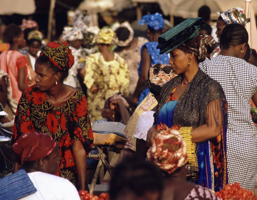 A busy market